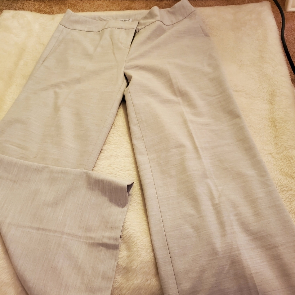 Crop pants soft fabric light grey